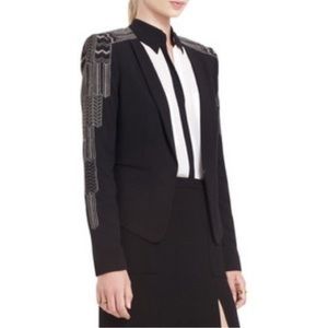 BCBG Maxazria Embroidered Blazer M